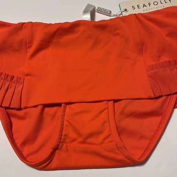 Seafolly Australia Goddess Pleated Bikini Bottoms US4 - Picture 4 of 7